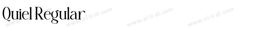 Quiel Regular字体转换